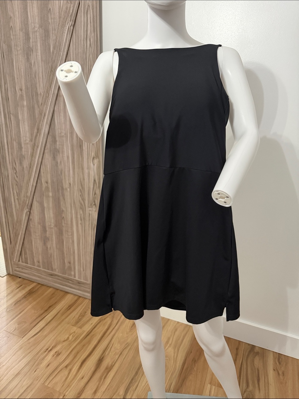 Calvin Klein Black Sleeveless A-Line Mini Dress